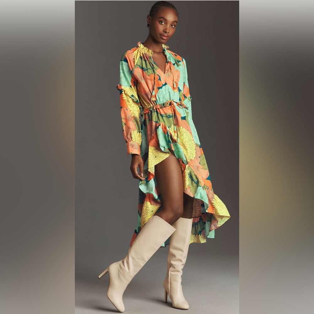 FARM Rio Maxi Dress w/ Thigh High Slit